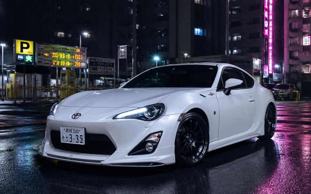 GT86 — auto JDM del tour en Tokyo